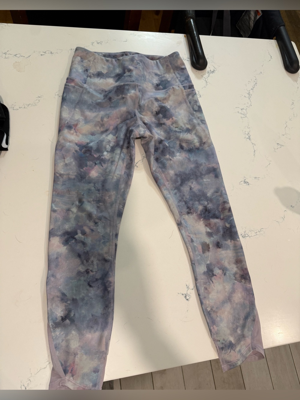NWOT RBX Women’s Tie-Dye Blue Gray Workout Leggings
